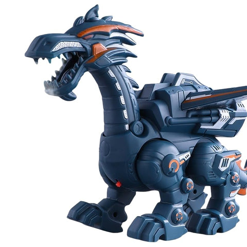 Elektrischer Dinosaurier Spielzeug mit Nebel-Spray, Lauf- & Soundeffekten – Realistischer Flugsaurier Modell mit Licht, Gehen & Brüllen – Geschenk für Jungen/Mädchen 3-6 Jahre