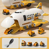 2-in-1 STEM Lernspielzeug, Konstruktionsset als Transporter Flugzeug oder Baufahrzeug, Zerlegbares DIY Bauset für Jungen und Mädchen ab 3 Jahre - Image 4