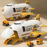 2-in-1 STEM Lernspielzeug, Konstruktionsset als Transporter Flugzeug oder Baufahrzeug, Zerlegbares DIY Bauset für Jungen und Mädchen ab 3 Jahre - Image 2