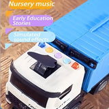 LKW-Rennstrecke Spielzeug für Kleinkinder, faltbare 3-Ebenen-Rennbahn, Spielzeug-LKW mit Transportauto & 8 Rennwagen, Geschenk für Jungen und Mädchen ab 3 4 5 6 Jahren Weihnachtsgeschenk - Image 4