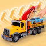 1/18 Großes Abschleppwagen Spielzeug für Jungen ab 4 Jahren, 15 Zoll Rescue Tow Truck mit Licht & Sound, ABS Plastik, Spielzeugauto inklusive, Realistische Rettungsaktionen, Tragbar & Leicht - Image 6