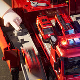 Feuerwehr Spielzeug mit Wasserstrahl, Transformierbare Rettungsfahrzeug mit Leiter, Spielzeug Auto mit Rennstrecke für Indoor & Outdoor, Geschenk für Jungen Mädchen ab 3 Jahre - Image 8