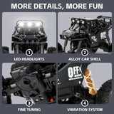 4WD RC Geländeauto für Kinder, Hochgeschwindigkeits Offroad Auto mit Metall-Chassis, Starke Leistung & Stoßschutz, Geschenk für Jungen ab 6-12 Jahre - Image 8