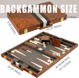 Backgammon Brettspiel-Set aus Holz - Image 3