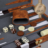 Backgammon Brettspiel-Set aus Holz - Image 4