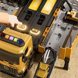 Baufahrzeug Spielzeug Set für Kinder 3-7 Jahre - LKW mit Kran, Licht & Sound - Transportauto Rennstrecke & Baustellen-Set - Geschenk für Jungen Mädchen zu Geburtstag Weihnachten - Image 7