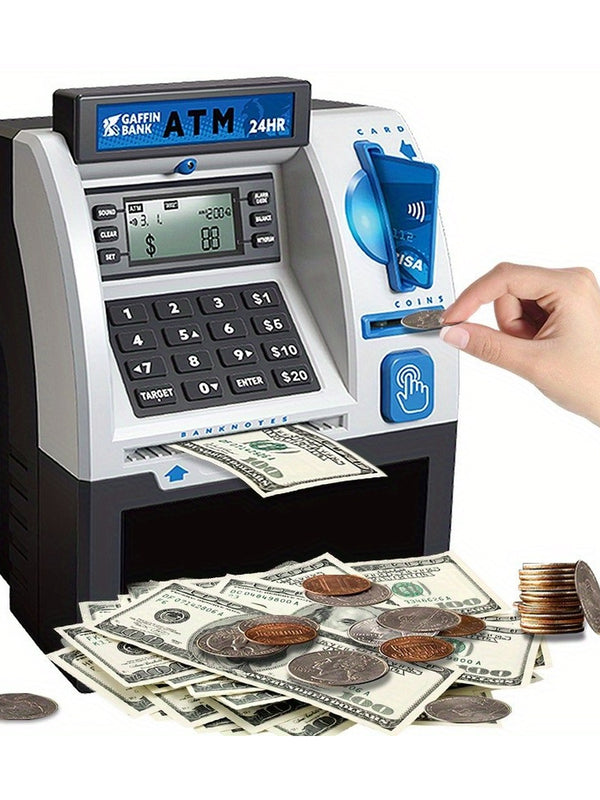 ATM Spardose fuer Kinder - Blau (SKU TS-ATM-BLACK) | Seun & Amana