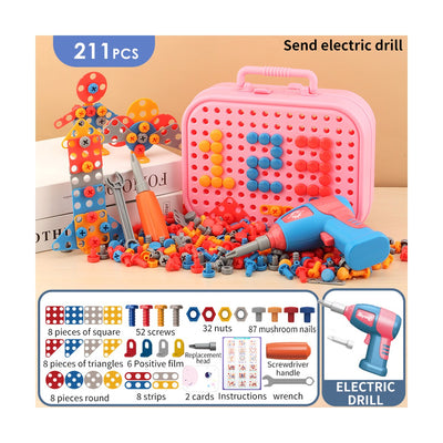 Schraubbrett Lernspielzeug fuer Kinder - Einhorn 211 (SKU TS-SB-UNICORE211) | Seun & Amana